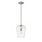 Z-Lite Joliet 1 Light Pendant, Brushed Nickel & Clear 473P9-BN - alternate 3